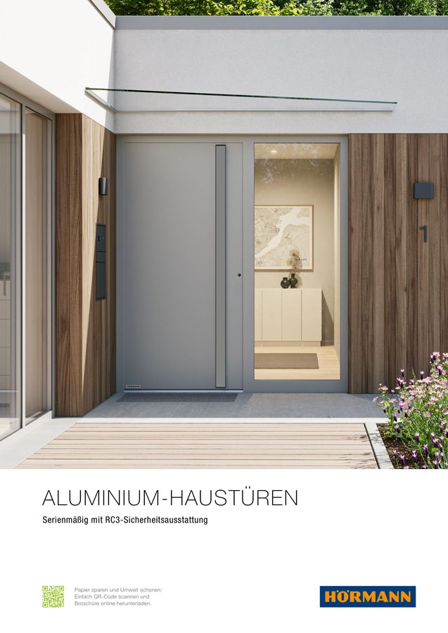 Coperta broșură Hörmann Aluminium-Haustüren
