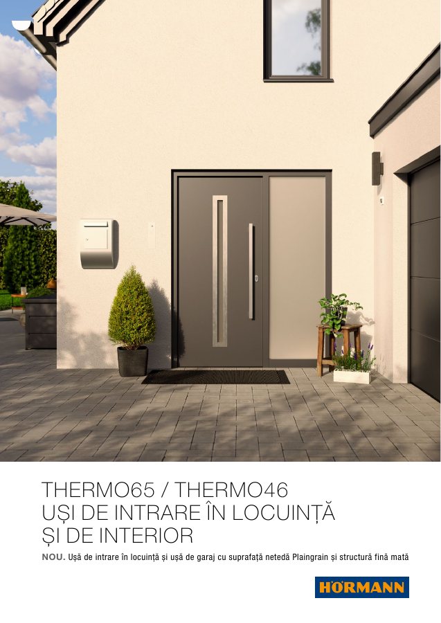 Coperta catalog Hörmann Thermo65 — ușă de intrare