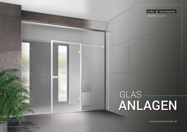 Coperta catalog Licht & Harmonie Glasanlagen — ansambluri de sticlă