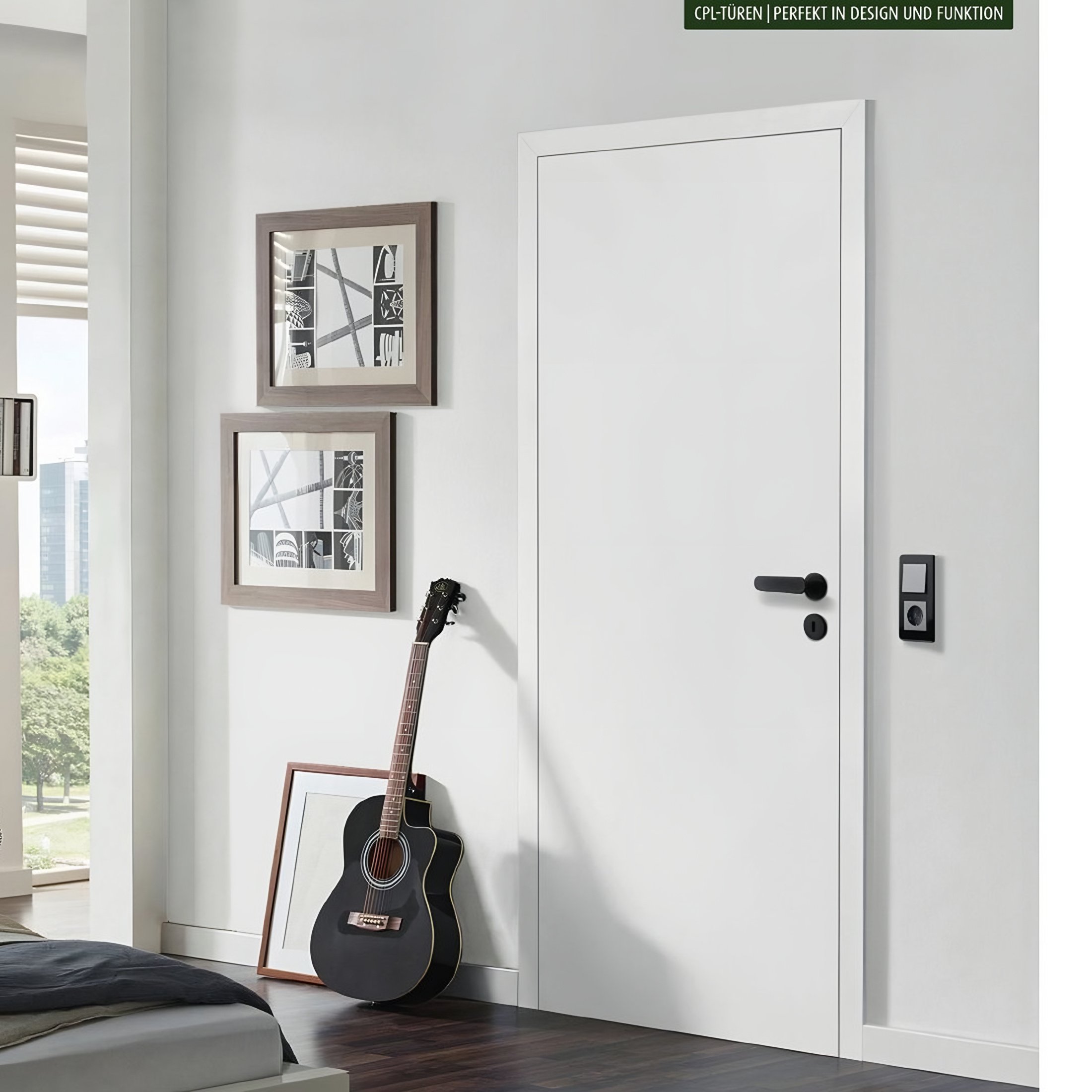 Usi interior ASTRA albe laminate CPL — Exclusive Doors