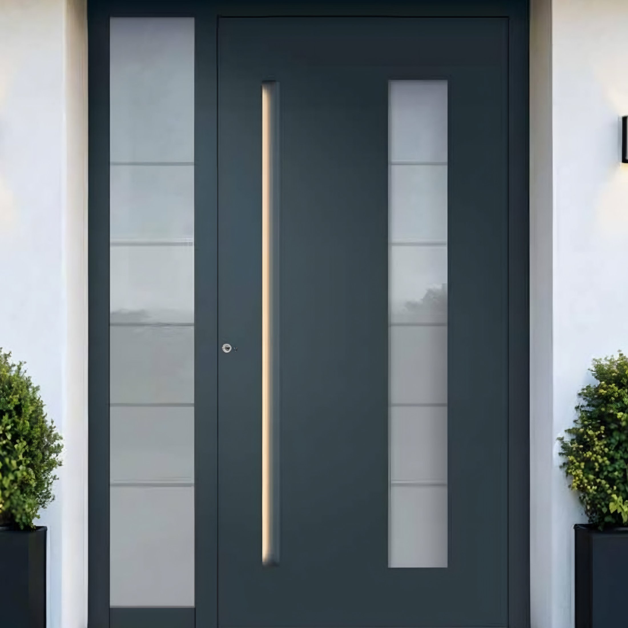 Usi exterior otel-aluminiu Glassline — Exclusive Doors