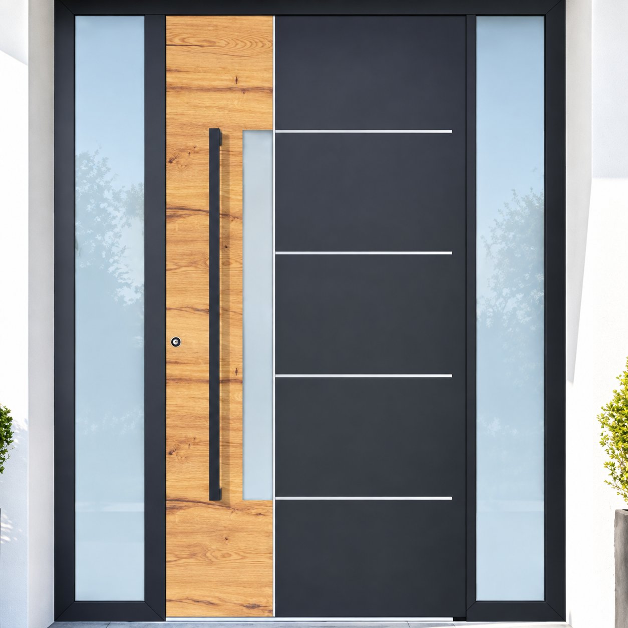 Usi de intrare din aluminiu Groke Moderne — Exclusive Doors