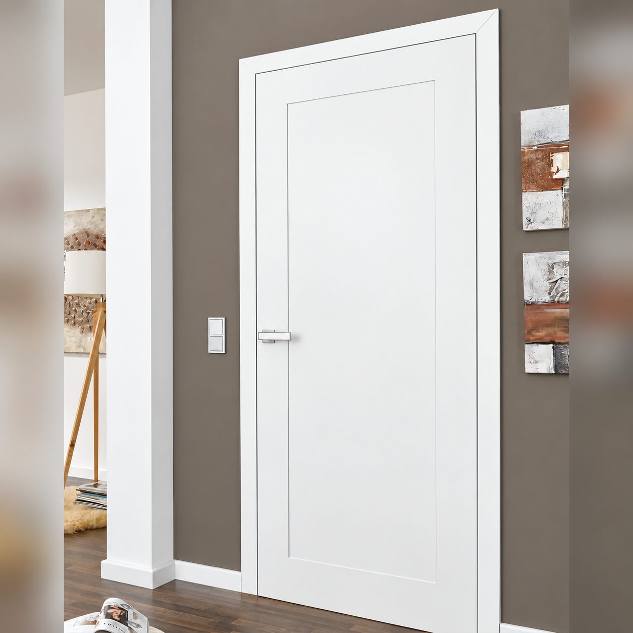 Usi interior HGM albe vopsite — Exclusive Doors
