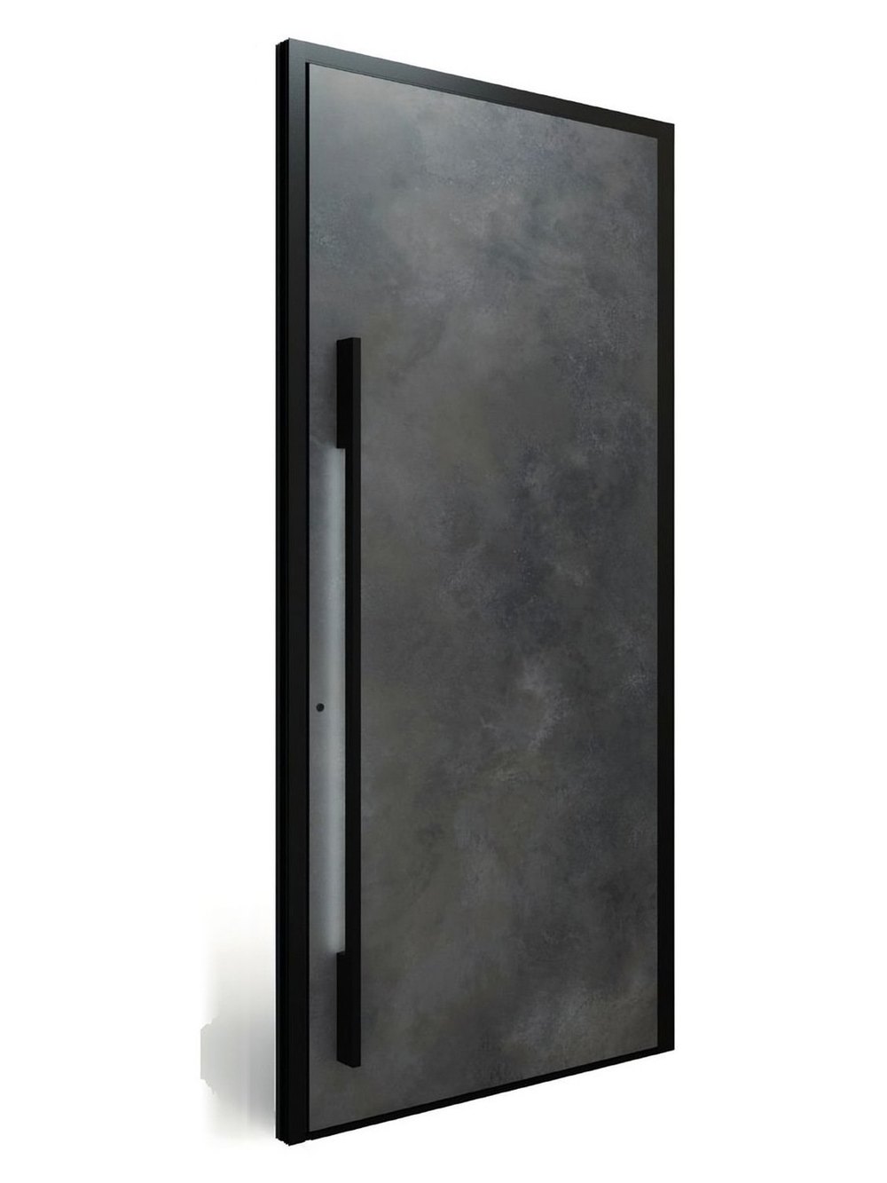 Usa exterior pivotanta aluminiu KOBBE Pivot cuart sinterizat Ossid Nero — UE09AP01
