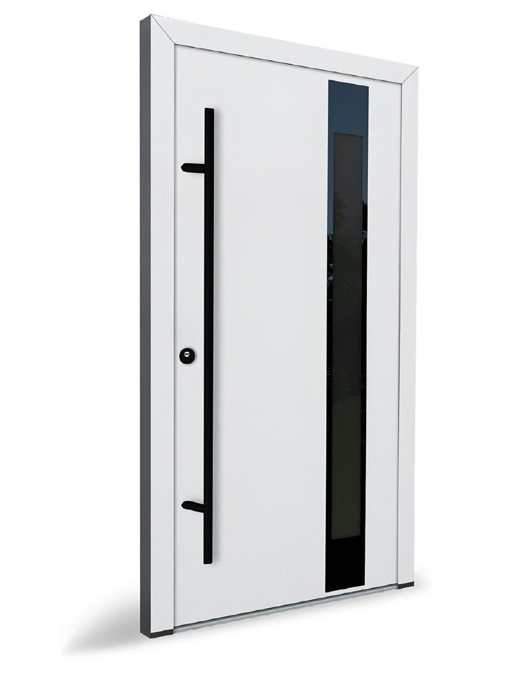 Usa exterior otel-aluminiu Turenwerke Glassline GLAS24 alb — UE09ASGDA02
