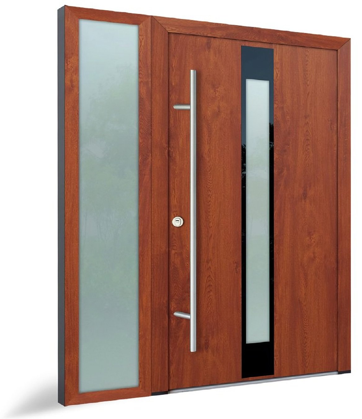 Usa exterior otel-aluminiu Turenwerke Glassline GLAS05 stejar auriu — UE09ASGDA03
