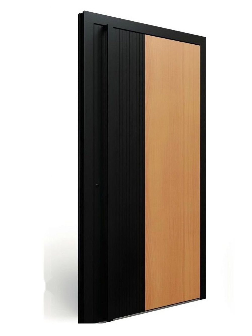Usa exterior aluminiu KOBBE KB 3000 aspect lemn fag — UE09AW01