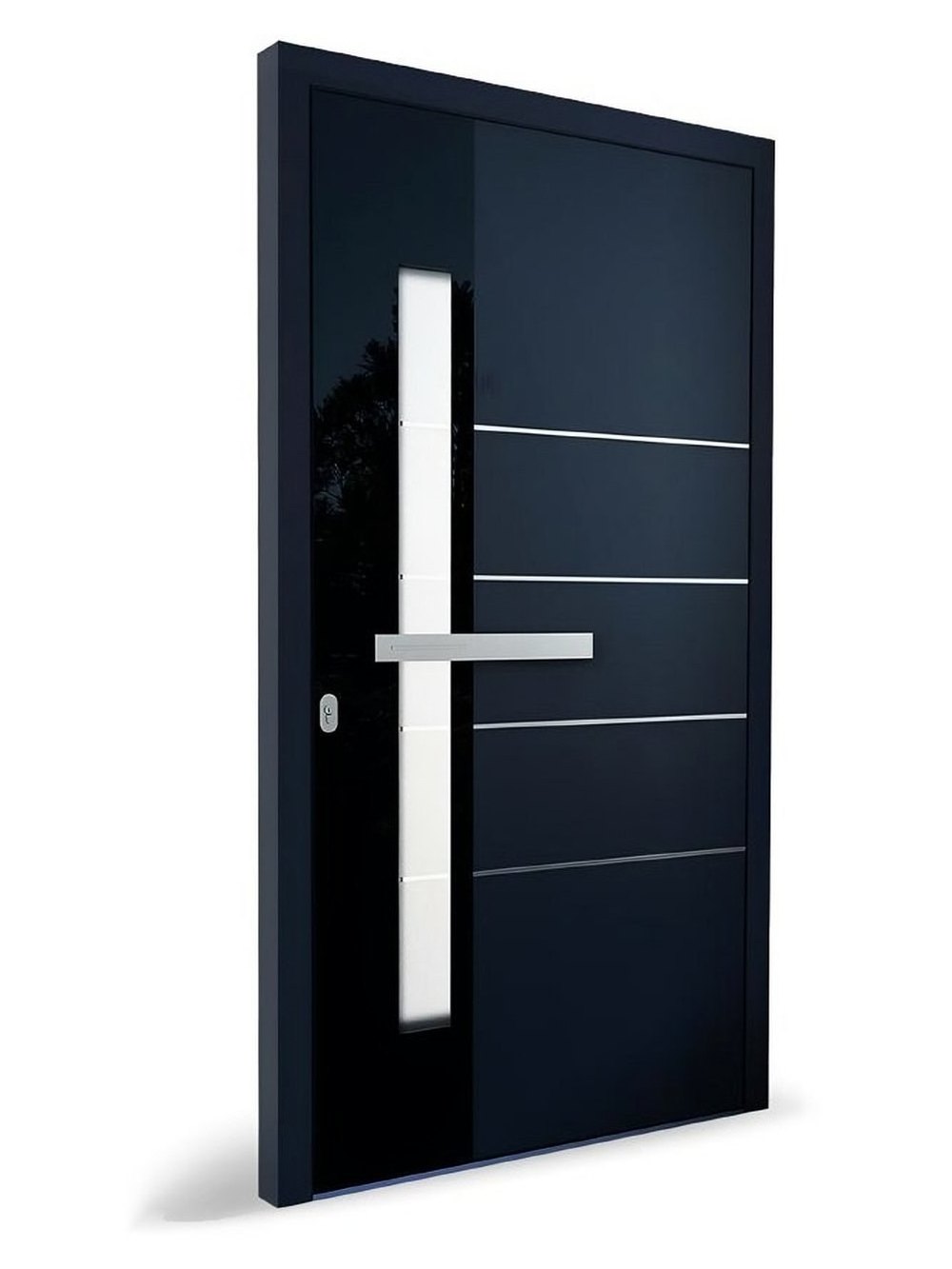 Usa exterior aluminiu KOBBE KB 1000 sticla neagra — UE09AXG01