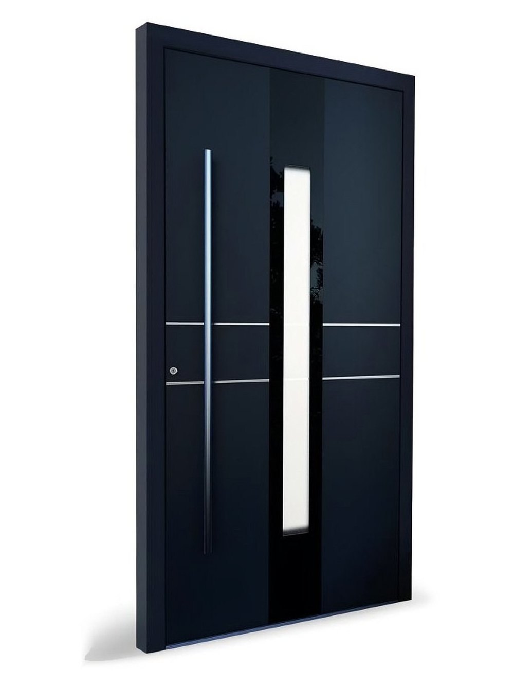 Usa exterior aluminiu KOBBE KB 1010 sticla neagra — UE09AXG02