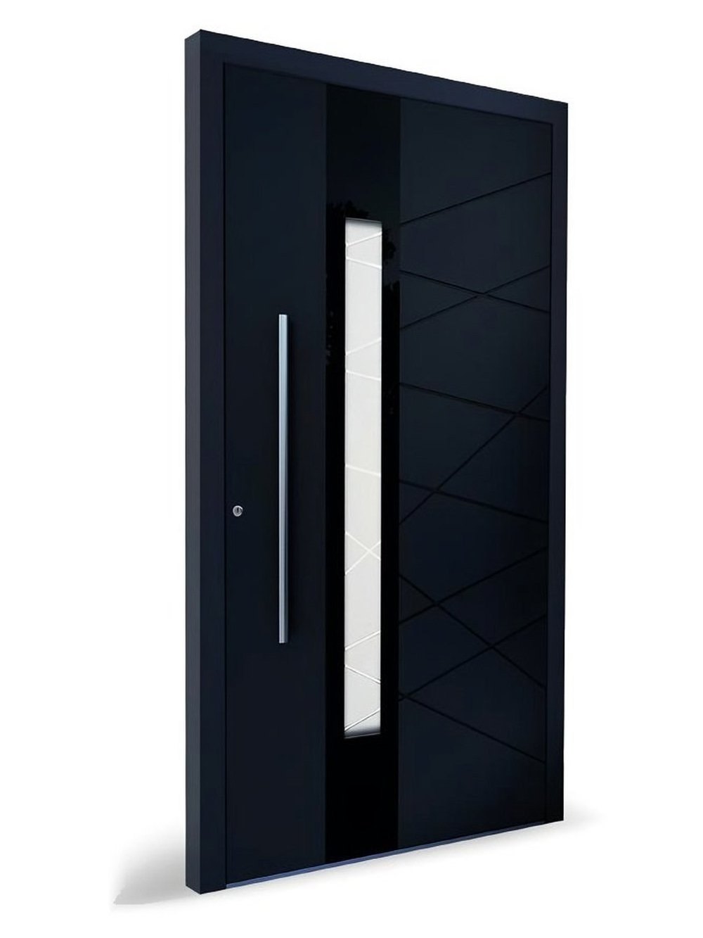 Usa exterior aluminiu KOBBE KB 1040 sticla neagra — UE09AXG05