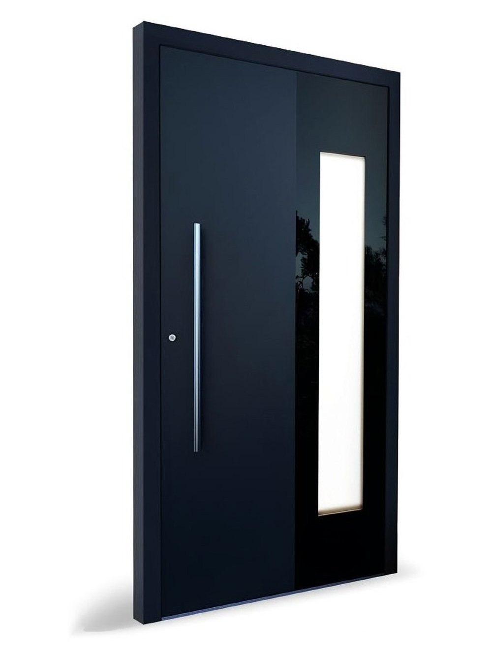 Usa exterior aluminiu KOBBE KB 1050 sticla neagra — UE09AXG06