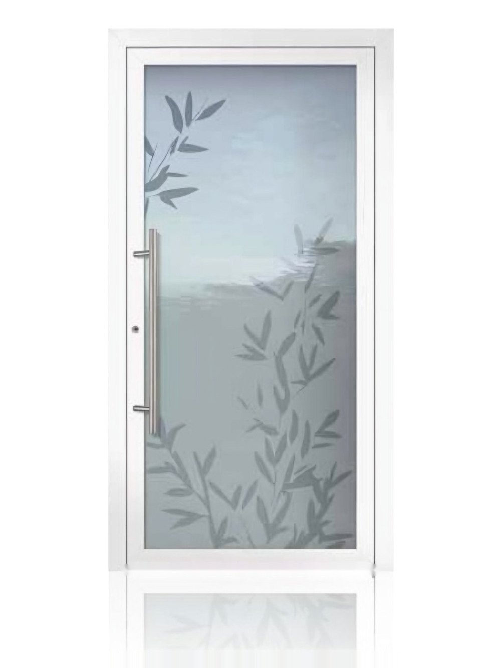 Usa de intrare vitrata din aluminiu Groke KAT 22781 alb — UE09GHK01