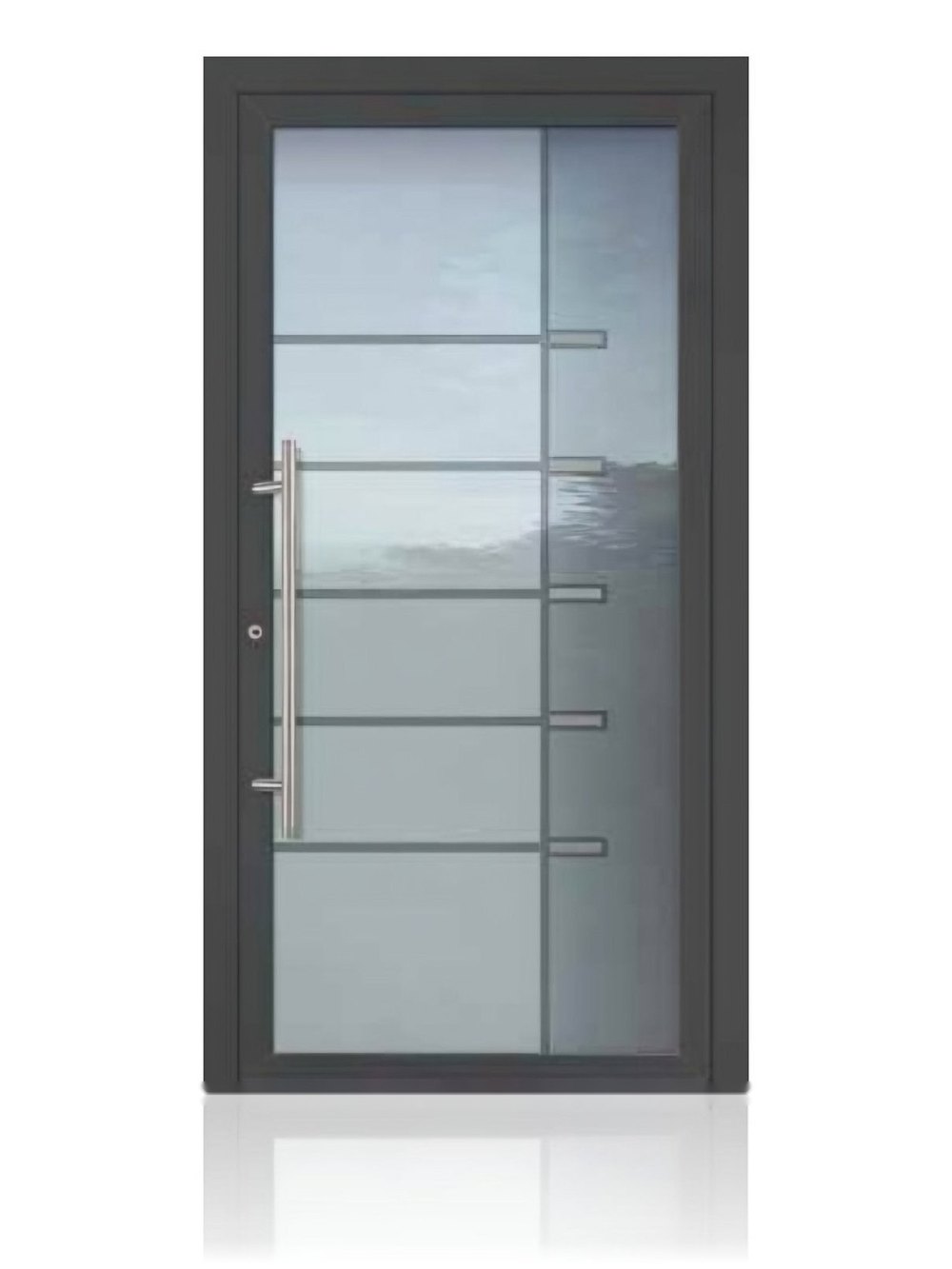 Usa de intrare vitrata din aluminiu Groke KAT 22775 DB 703 — UE09GHK07