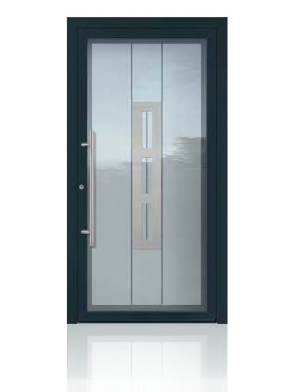 Usa de intrare vitrata din aluminiu Groke KAT 22778 antracit — UE09GHK14