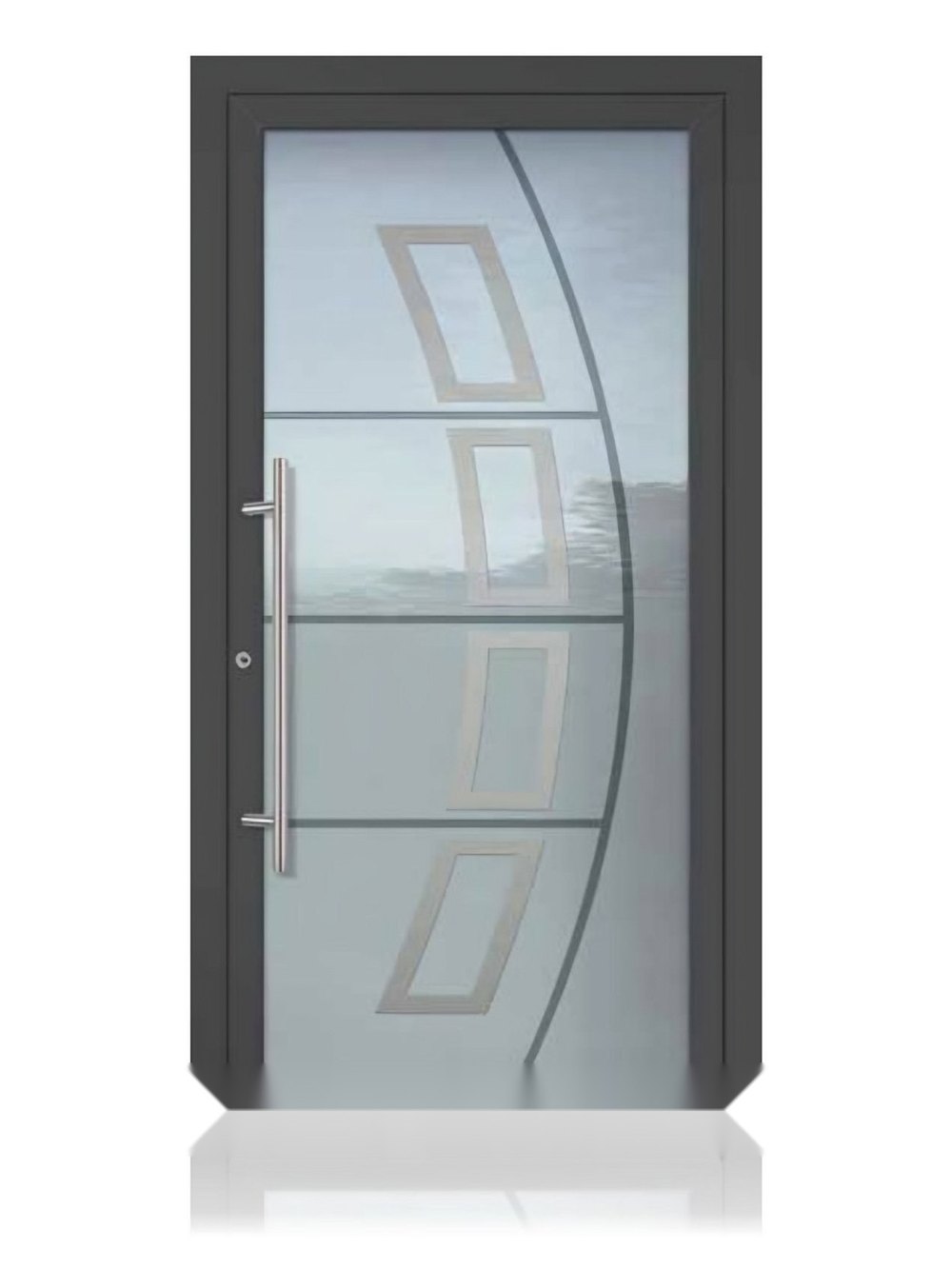 Usa de intrare vitrata din aluminiu Groke KAT 22779 DB 703 — UE09GHK16