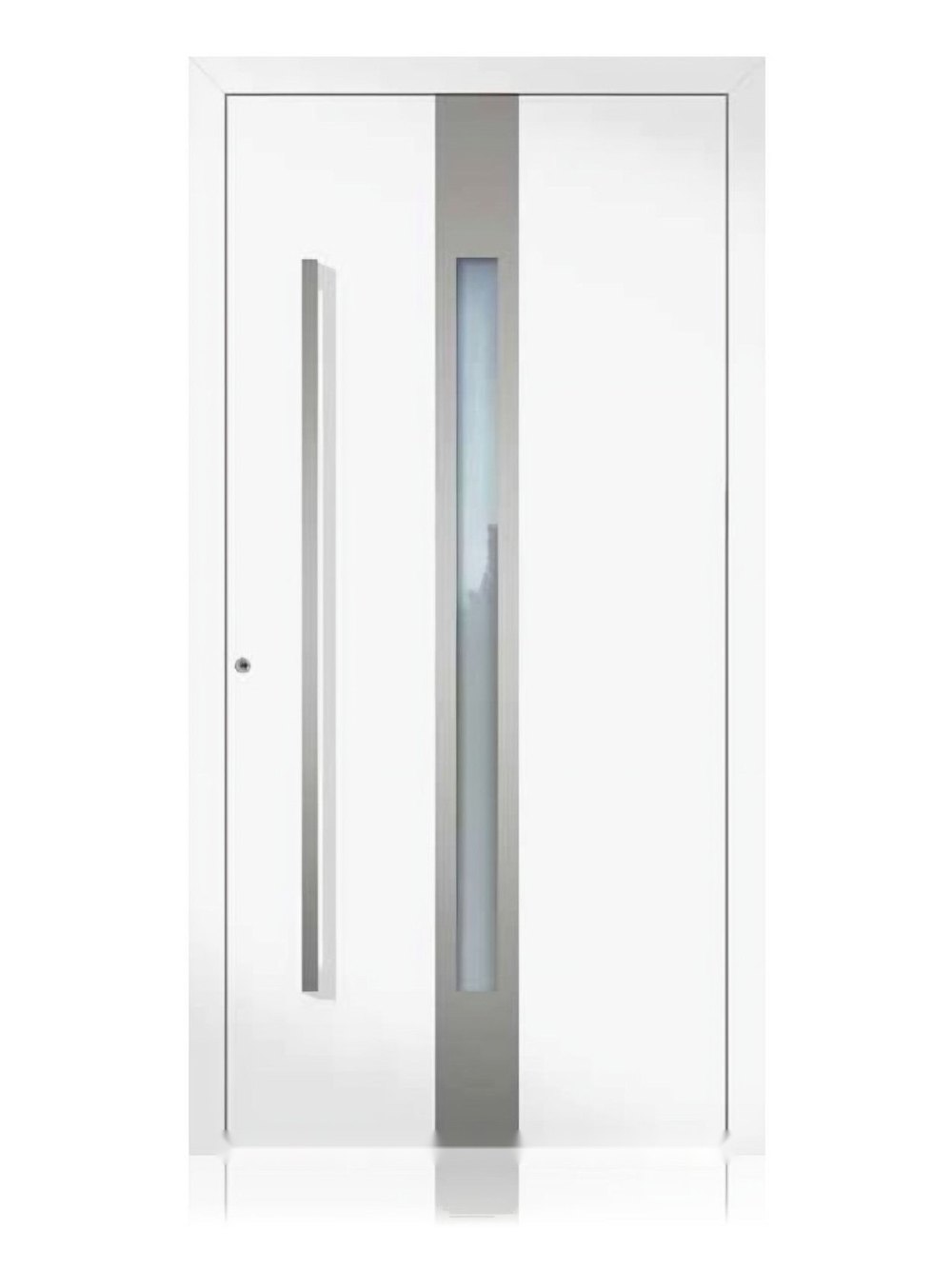 Usa de intrare din aluminiu Groke KAT 22240 alb — UE09HK01