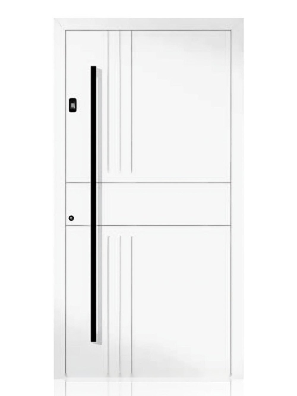 Usa de intrare din aluminiu Groke KAT 22680 alb — UE09HK03
