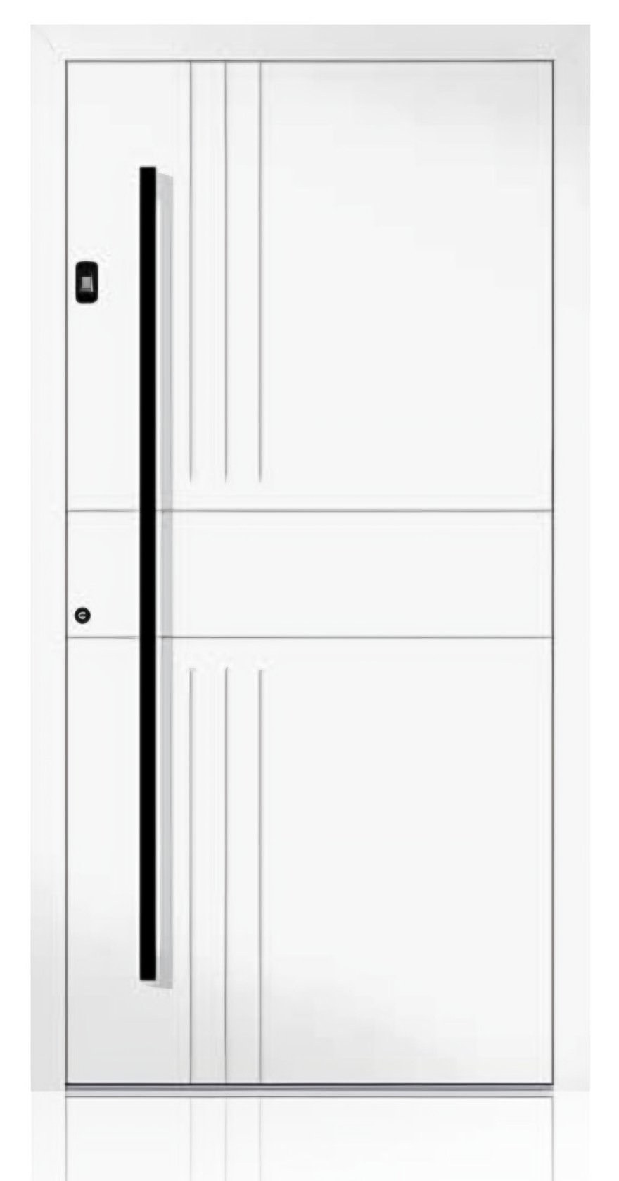 Usa de intrare din aluminiu Groke KAT 22680 alb — UE09HK03