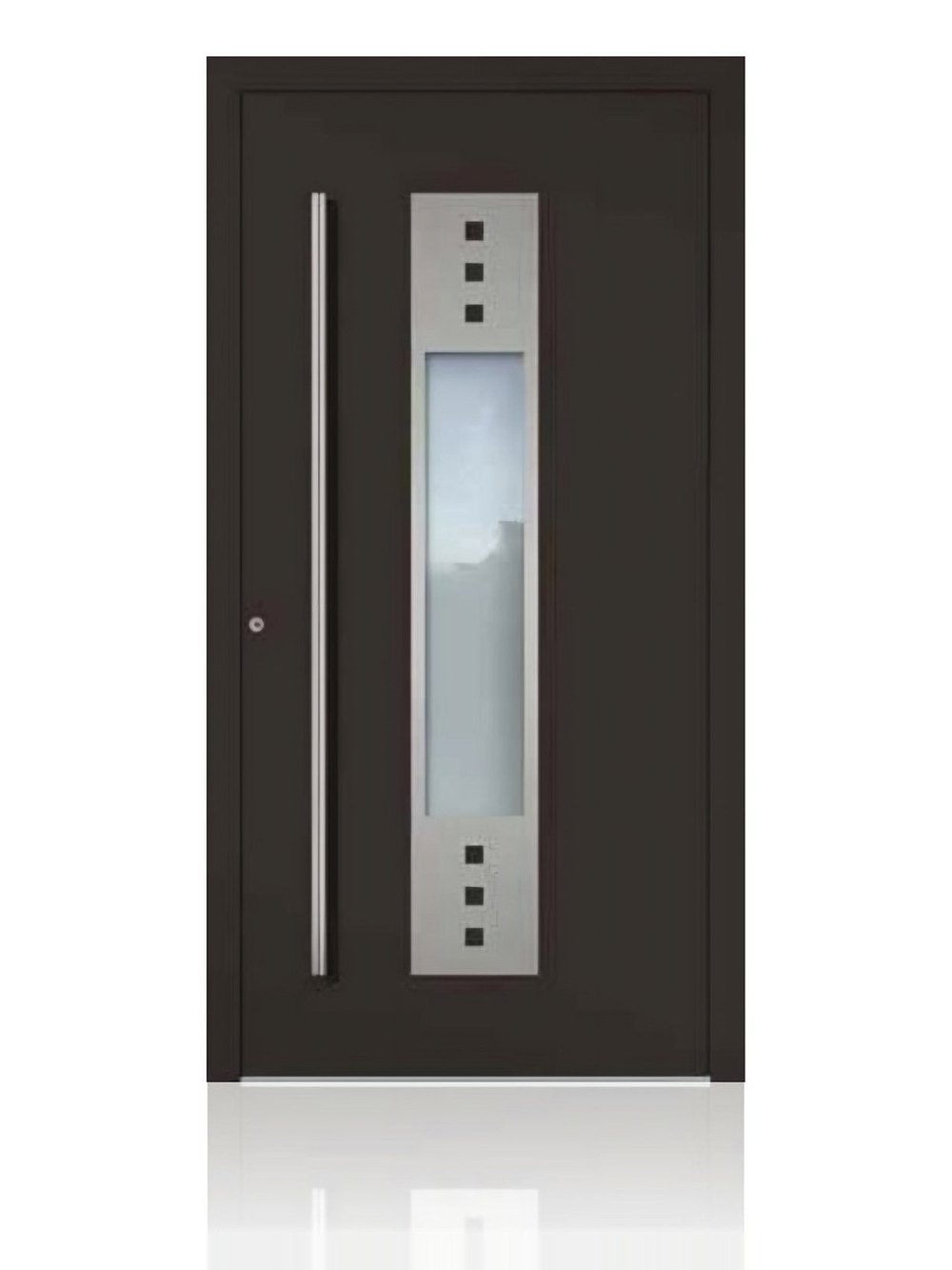 Usa de intrare din aluminiu Groke KAT 22003 maro — UE09HK05