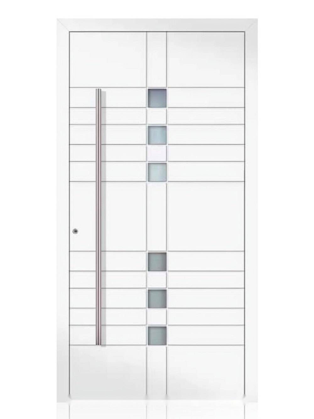 Usa de intrare din aluminiu Groke KAT 22390 alb — UE09HK08