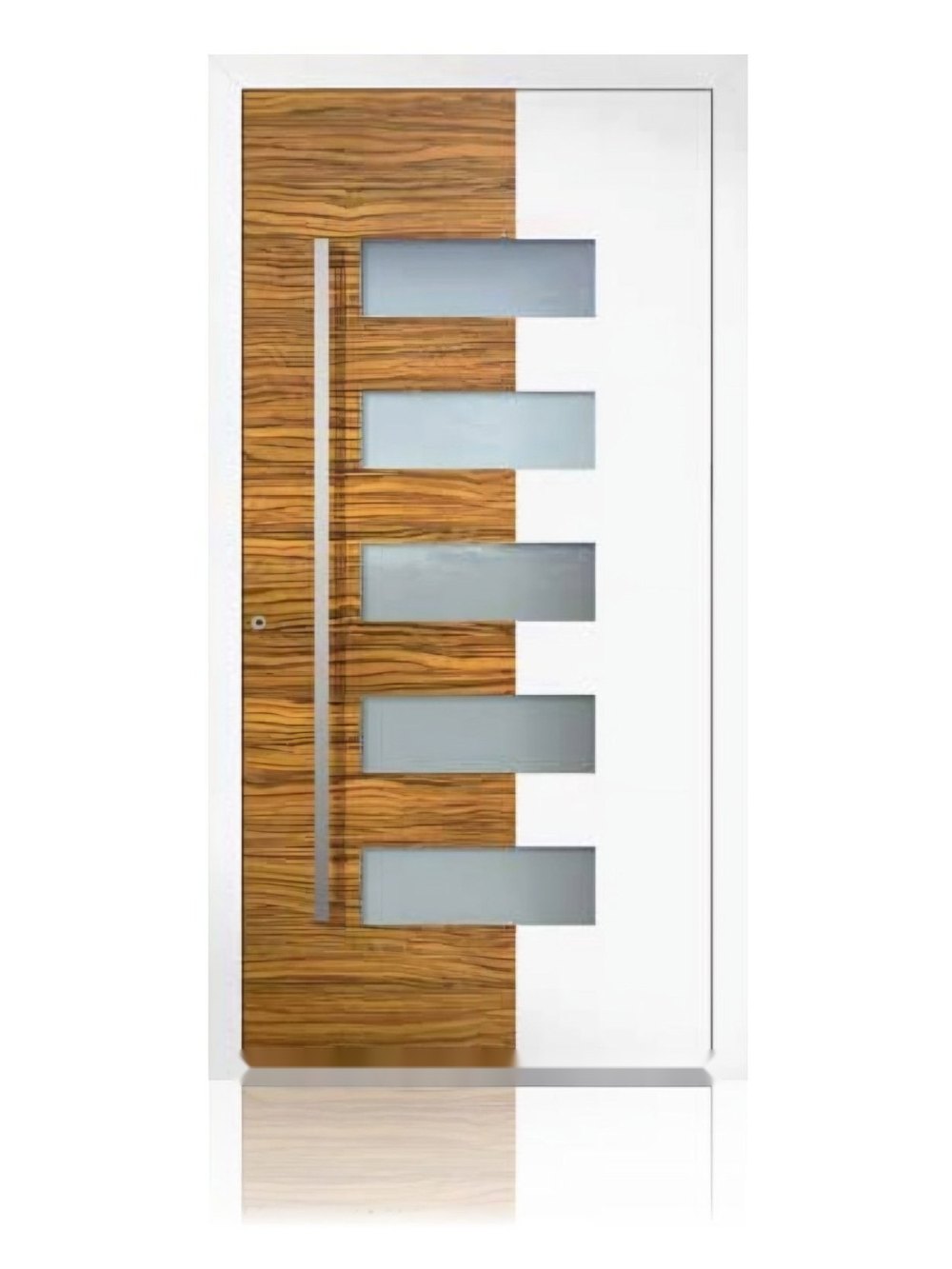 Usa de intrare din aluminiu Groke KAT 22381 alb — UE09HK09