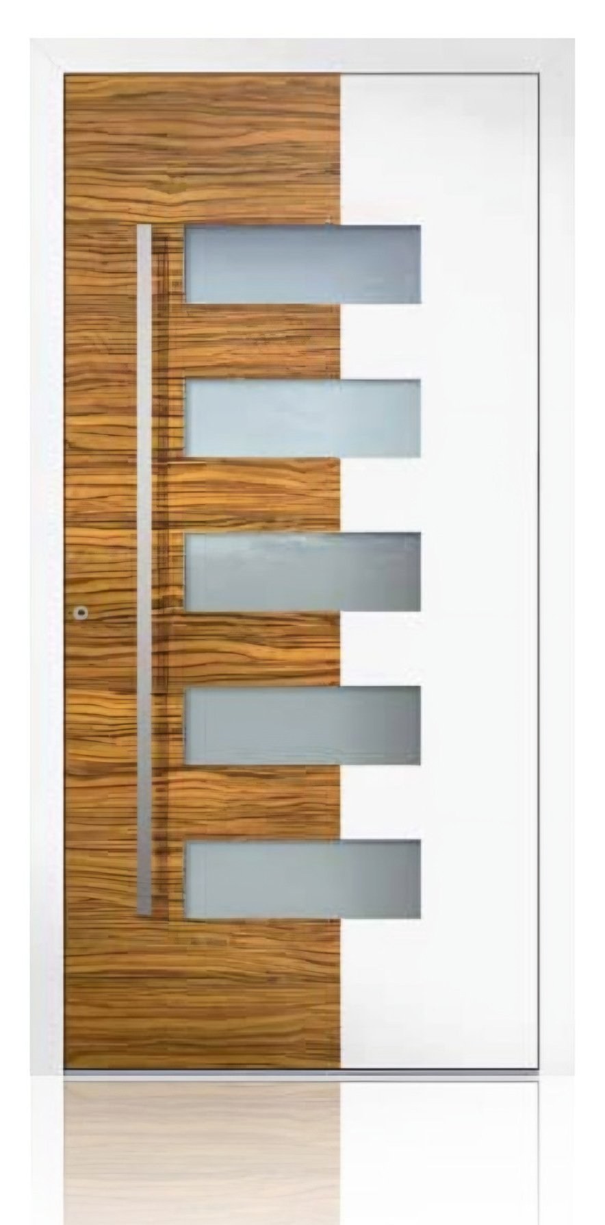 Usa de intrare din aluminiu Groke KAT 22381 alb — UE09HK09