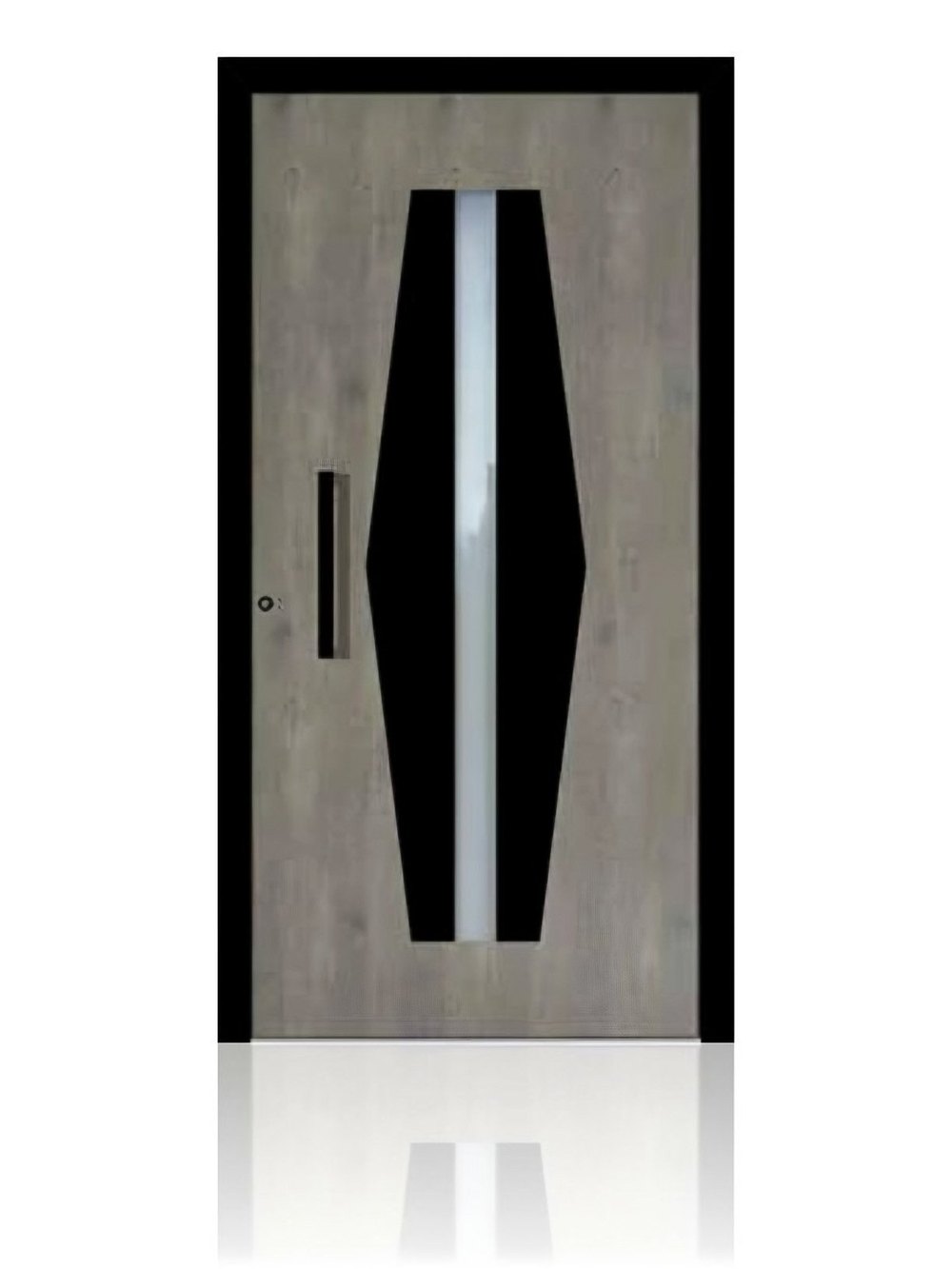 Usa de intrare din aluminiu Groke KAT 22162 negru — UE09HK14