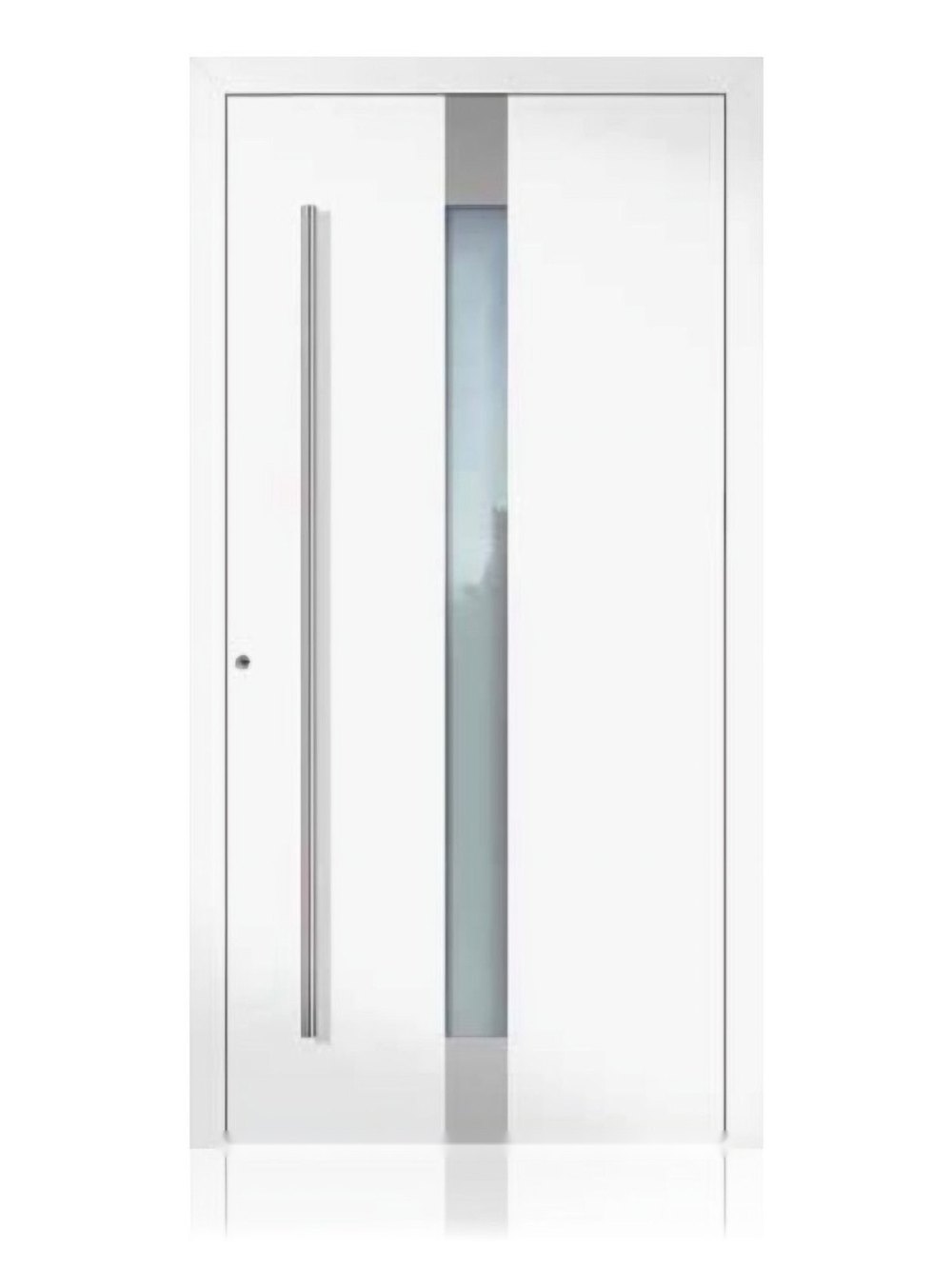 Usa de intrare din aluminiu Groke KAT 22541 alb — UE09HK17