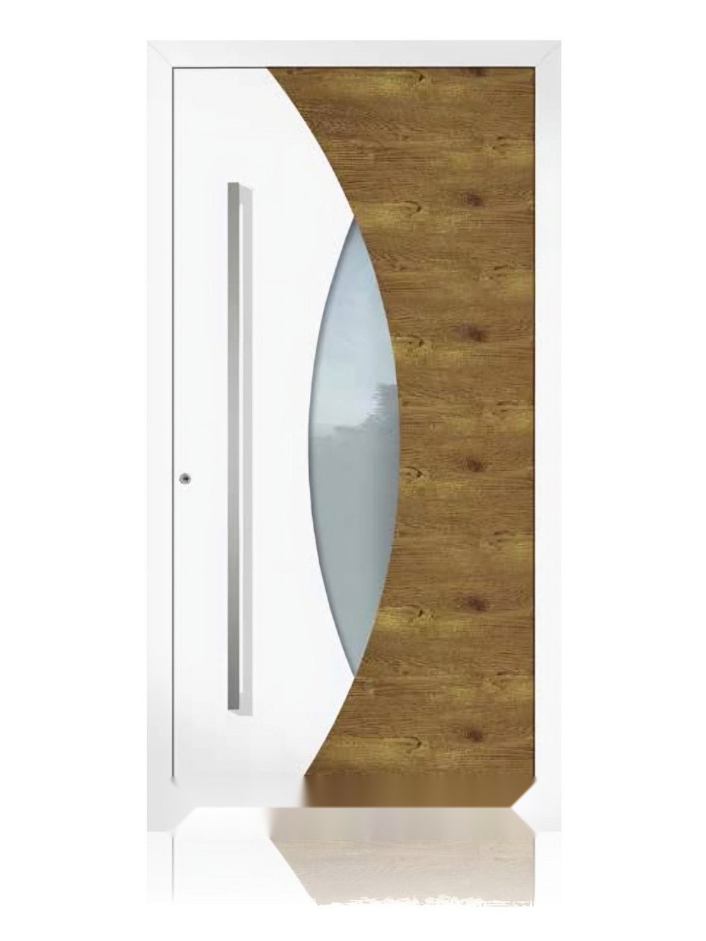 Usa de intrare din aluminiu Groke KAT 22491 alb — UE09HK20