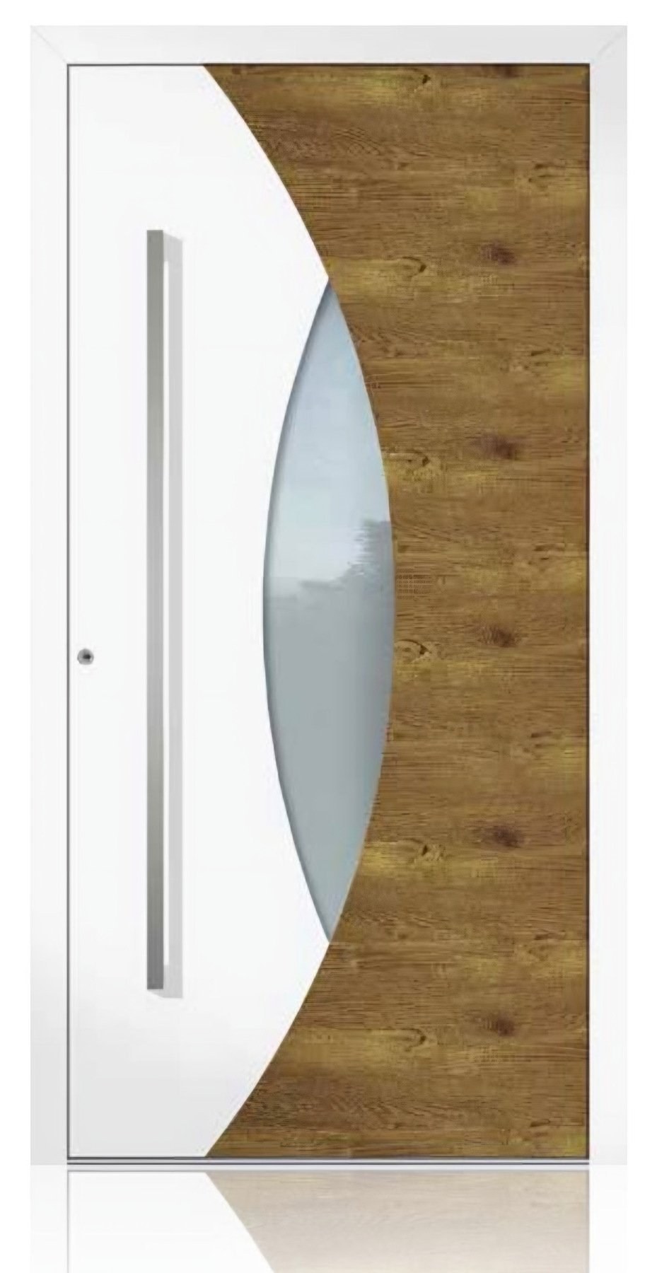 Usa de intrare din aluminiu Groke KAT 22491 alb — UE09HK20