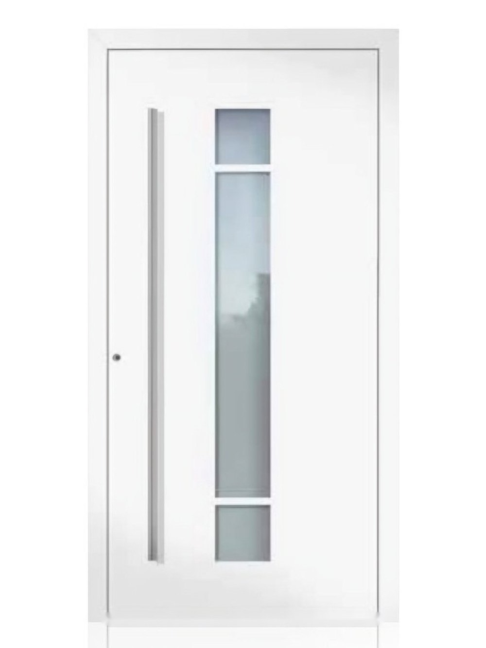Usa de intrare din aluminiu Groke KAT 22026 alb — UE09HK25