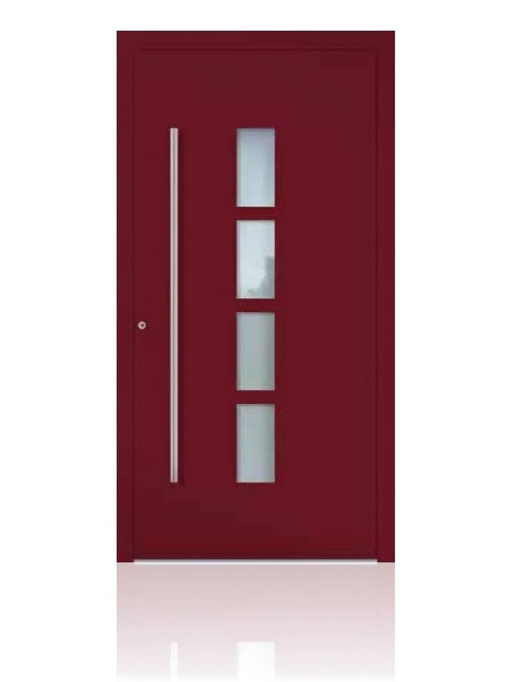 Usa de intrare din aluminiu Groke KAT 22420 rosu vin — UE09HK26