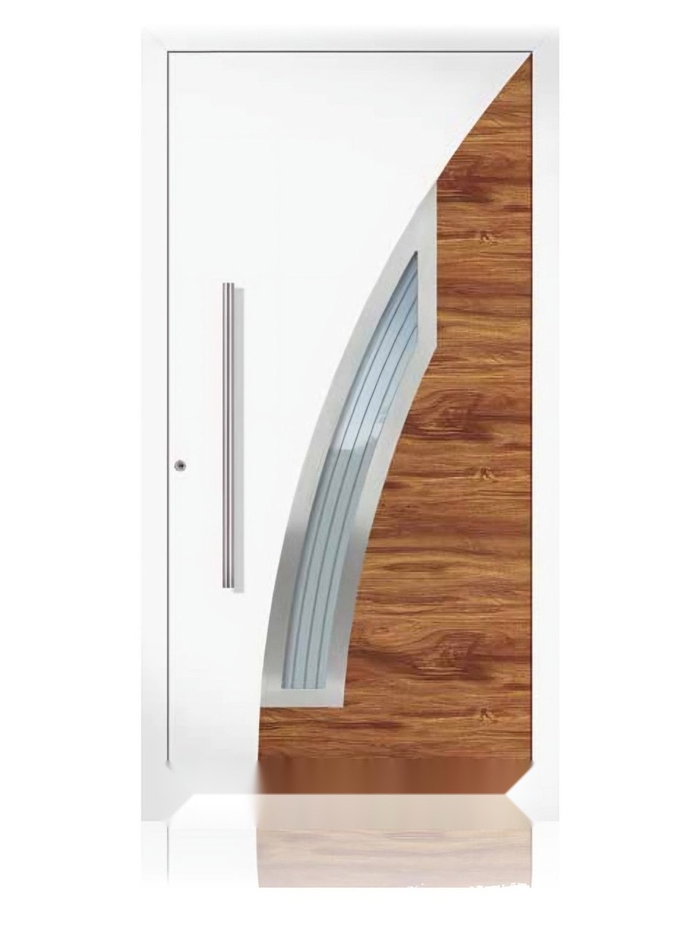 Usa de intrare din aluminiu Groke KAT 22511 alb — UE09HK28