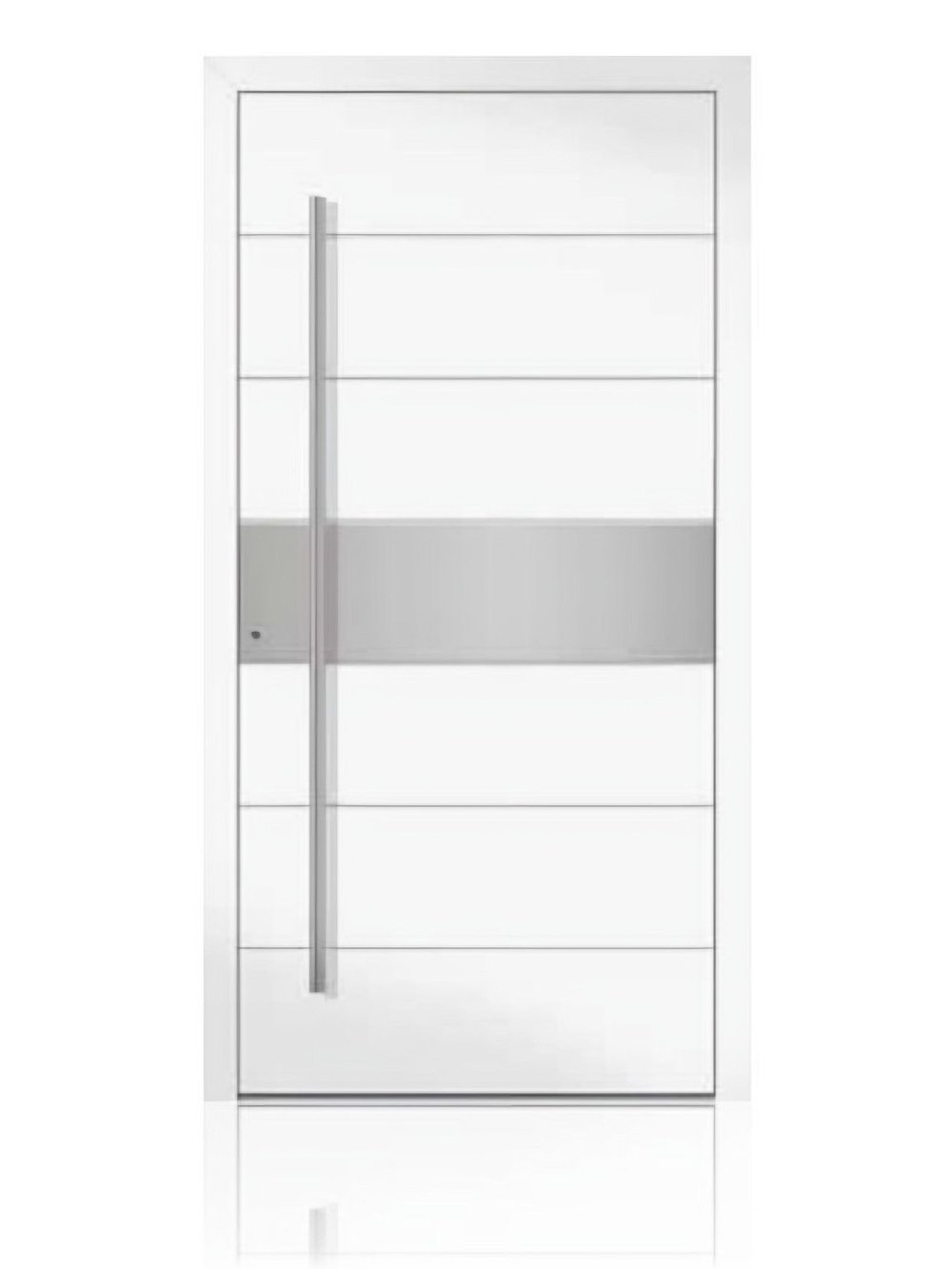 Usa de intrare din aluminiu Groke KAT 22562 alb — UE09HK31