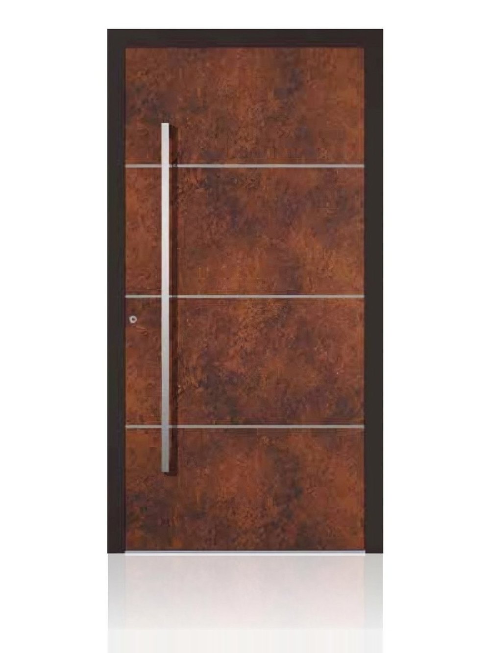 Usa de intrare din aluminiu Groke KAT 22674 maro — UE09HK32
