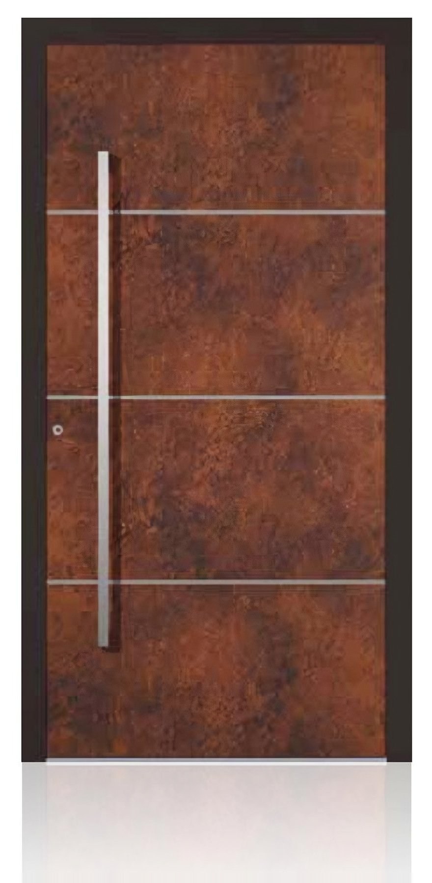 Usa de intrare din aluminiu Groke KAT 22674 maro — UE09HK32
