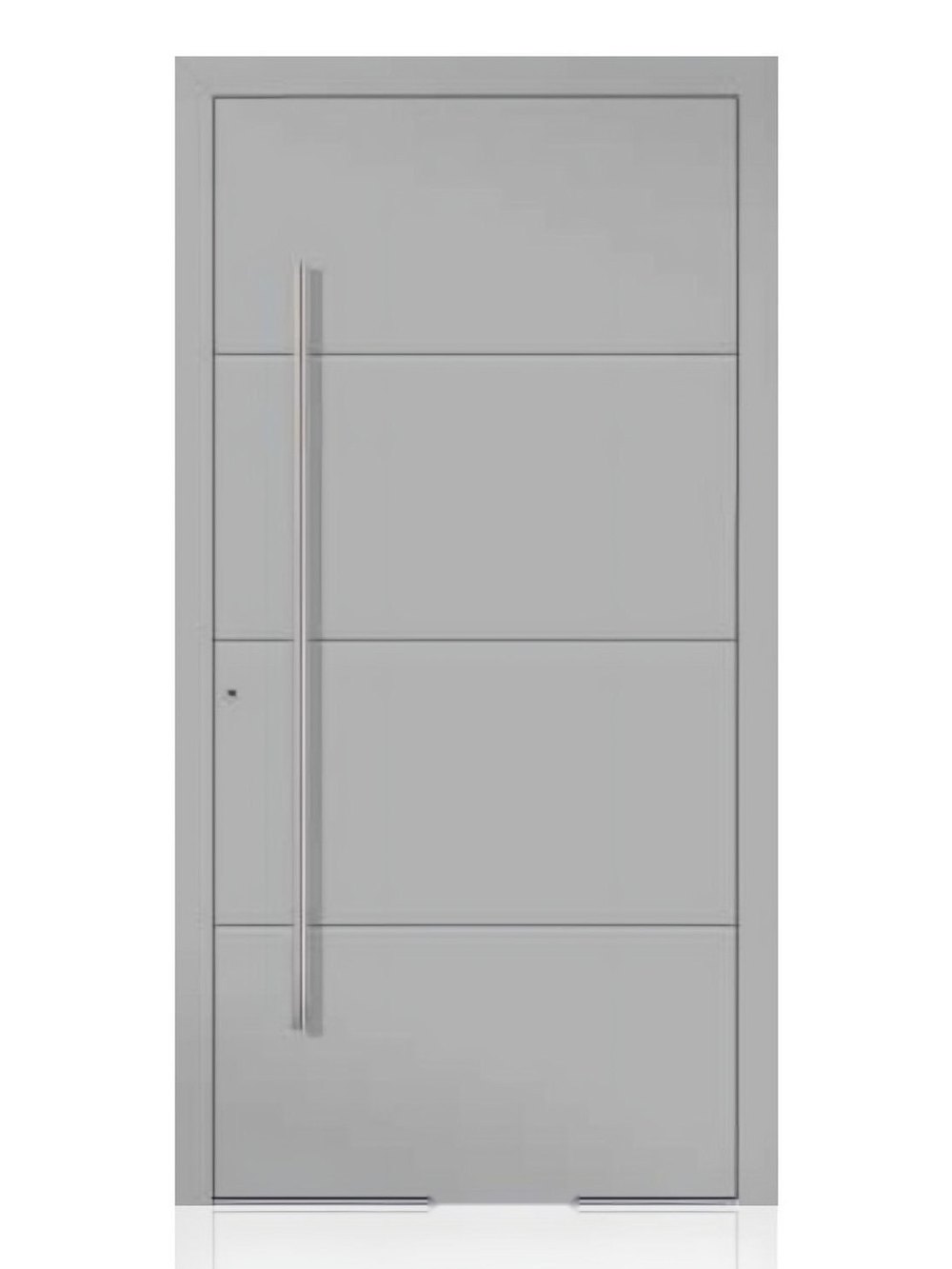 Usa de intrare din aluminiu Groke KAT 22675 aluminiu alb — UE09HK33