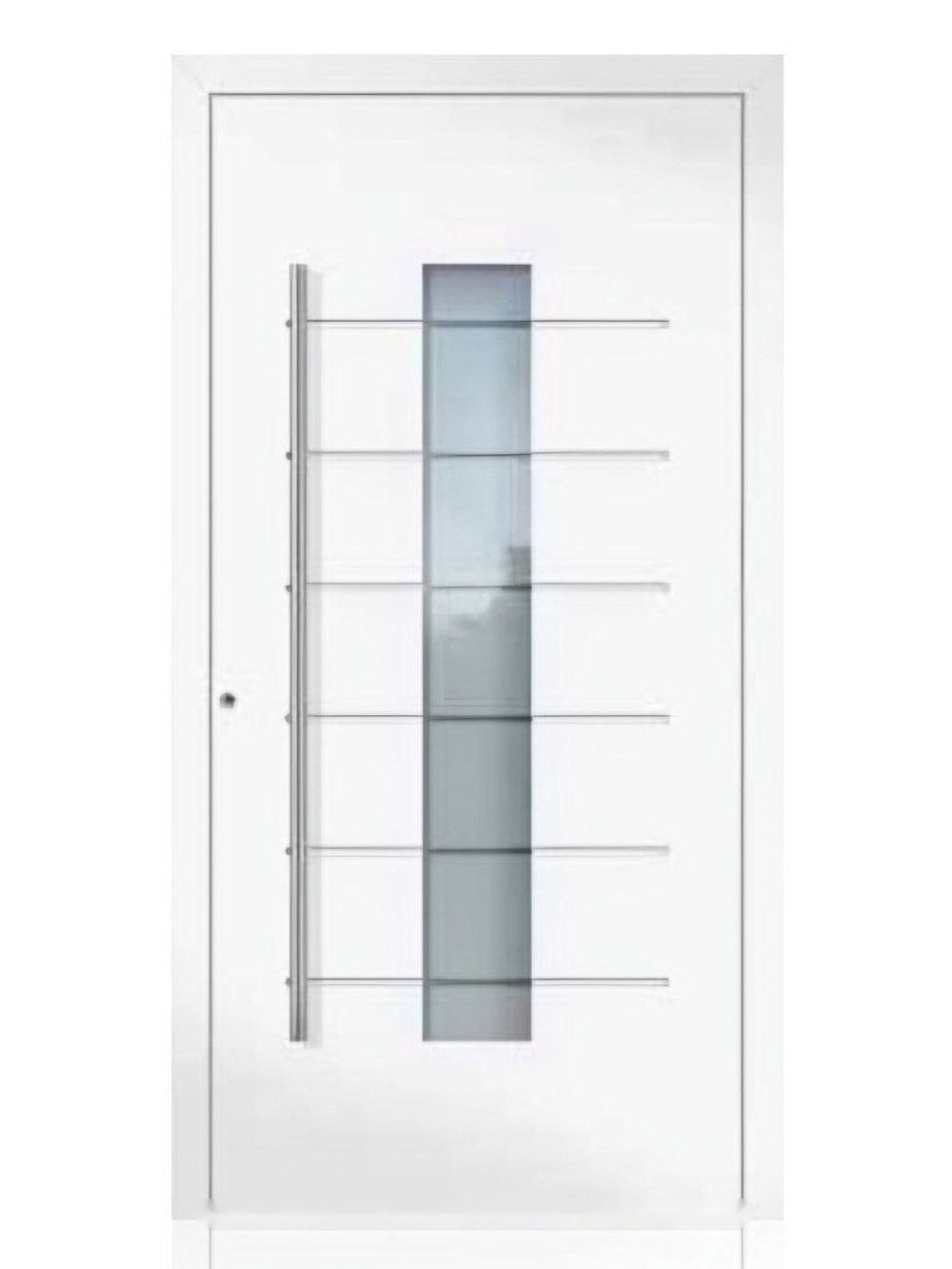 Usa de intrare din aluminiu Groke KAT 22290 alb — UE09HK36