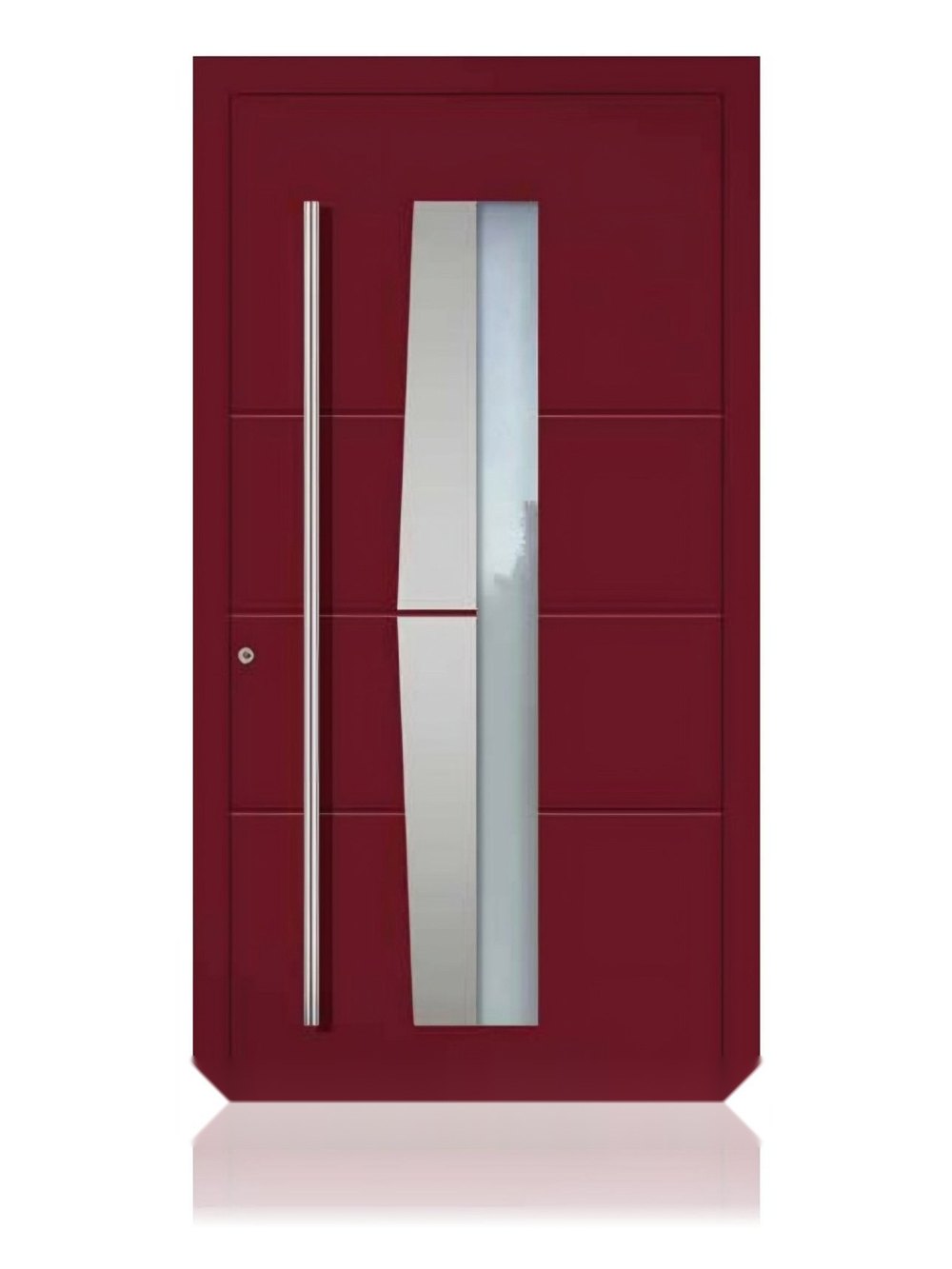 Usa de intrare din aluminiu Groke KAT 22160 rosu vin — UE09HK38