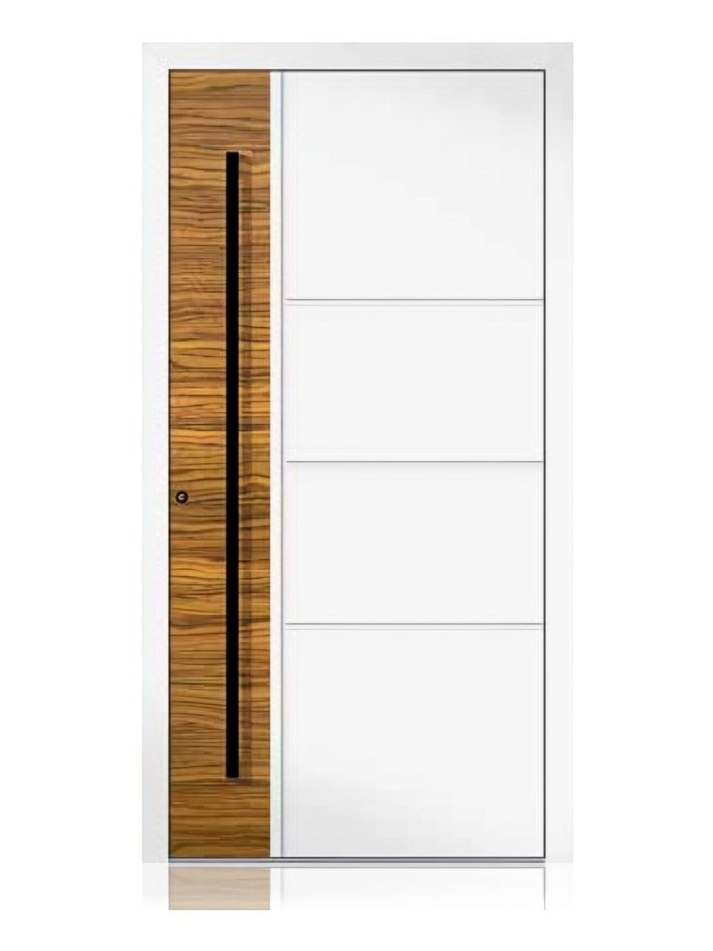 Usa de intrare din aluminiu Groke KAT 22960 alb — UE09HK39
