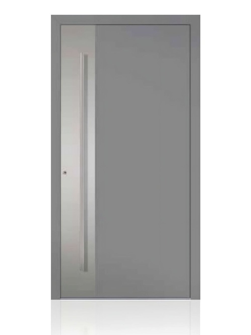 Usa de intrare din aluminiu Groke KAT 22560 aluminiu gri — UE09HK40