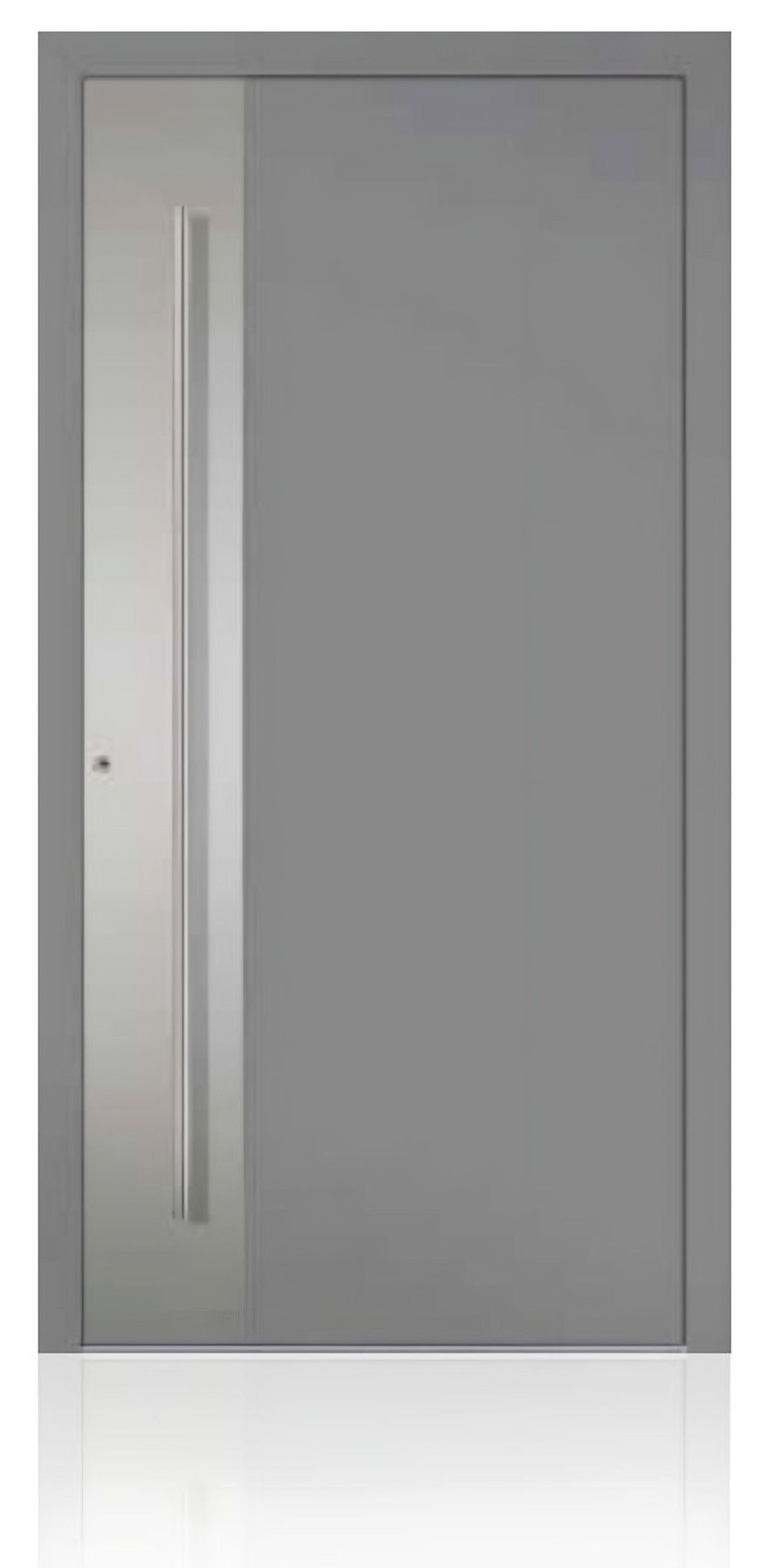 Usa de intrare din aluminiu Groke KAT 22560 aluminiu gri — UE09HK40