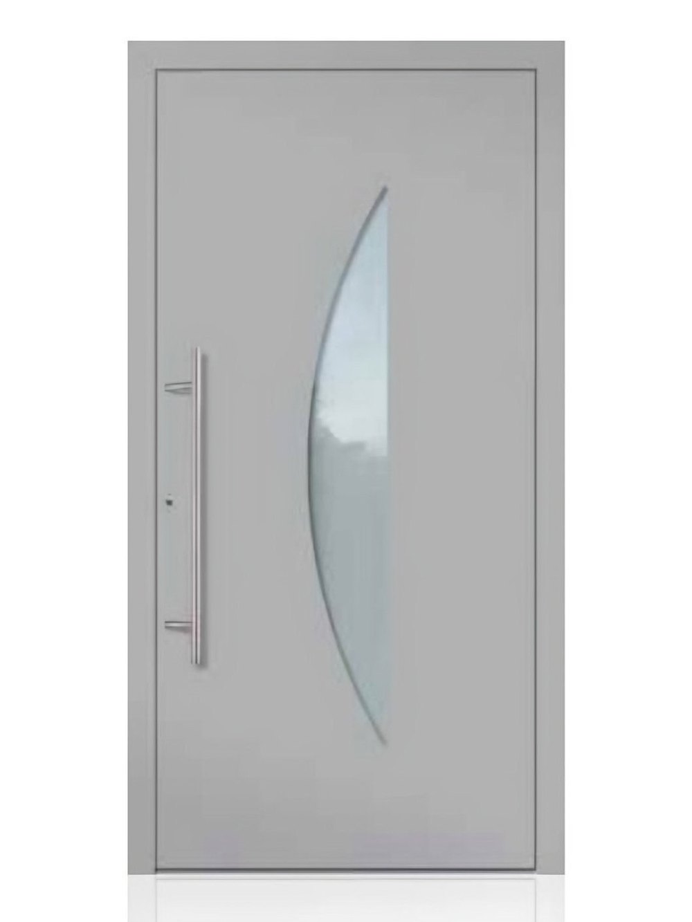 Usa de intrare din aluminiu Groke KAT 22008 aluminiu alb — UE09HK42