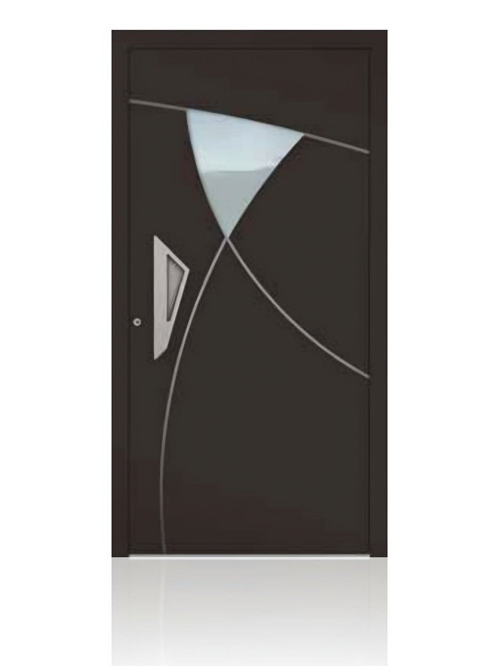 Usa de intrare din aluminiu Groke KAT 22940 maro — UE09HK44