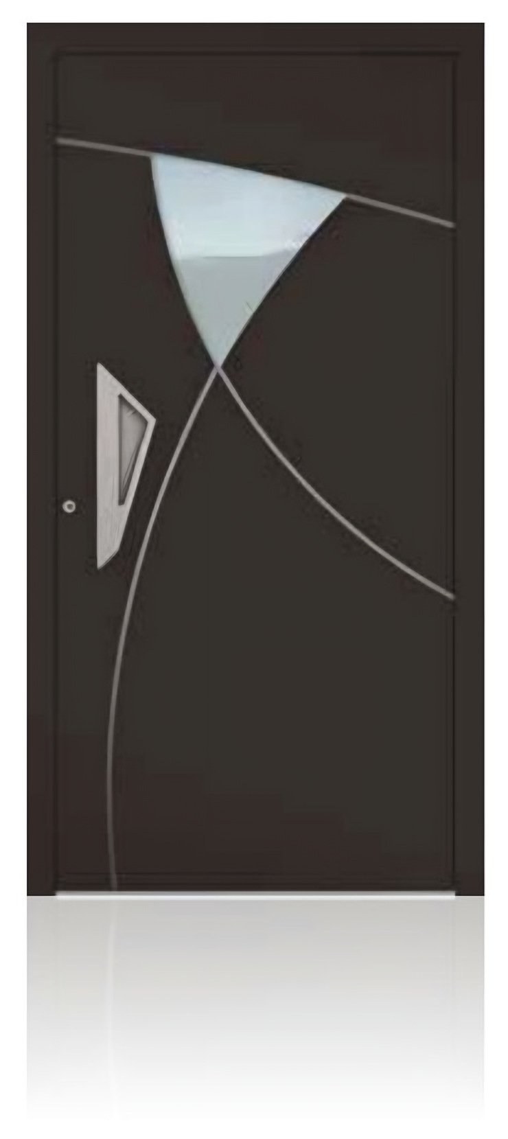Usa de intrare din aluminiu Groke KAT 22940 maro — UE09HK44