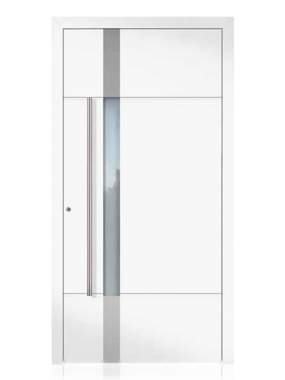 Usa de intrare din aluminiu Groke KAT 22910 alb — UE09HK46
