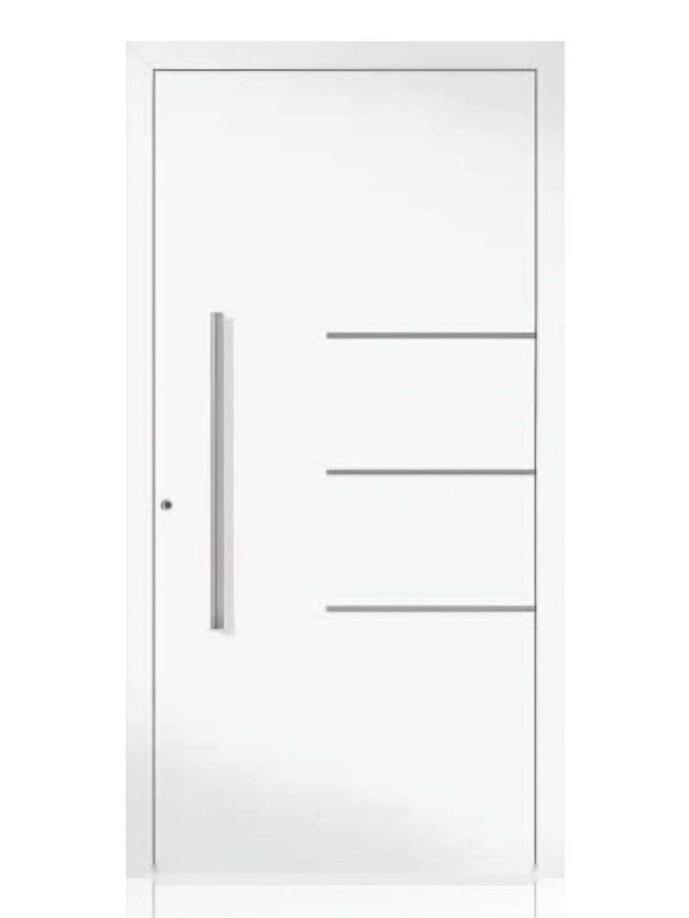 Usa de intrare din aluminiu Groke KAT 22681 alb — UE09HK48