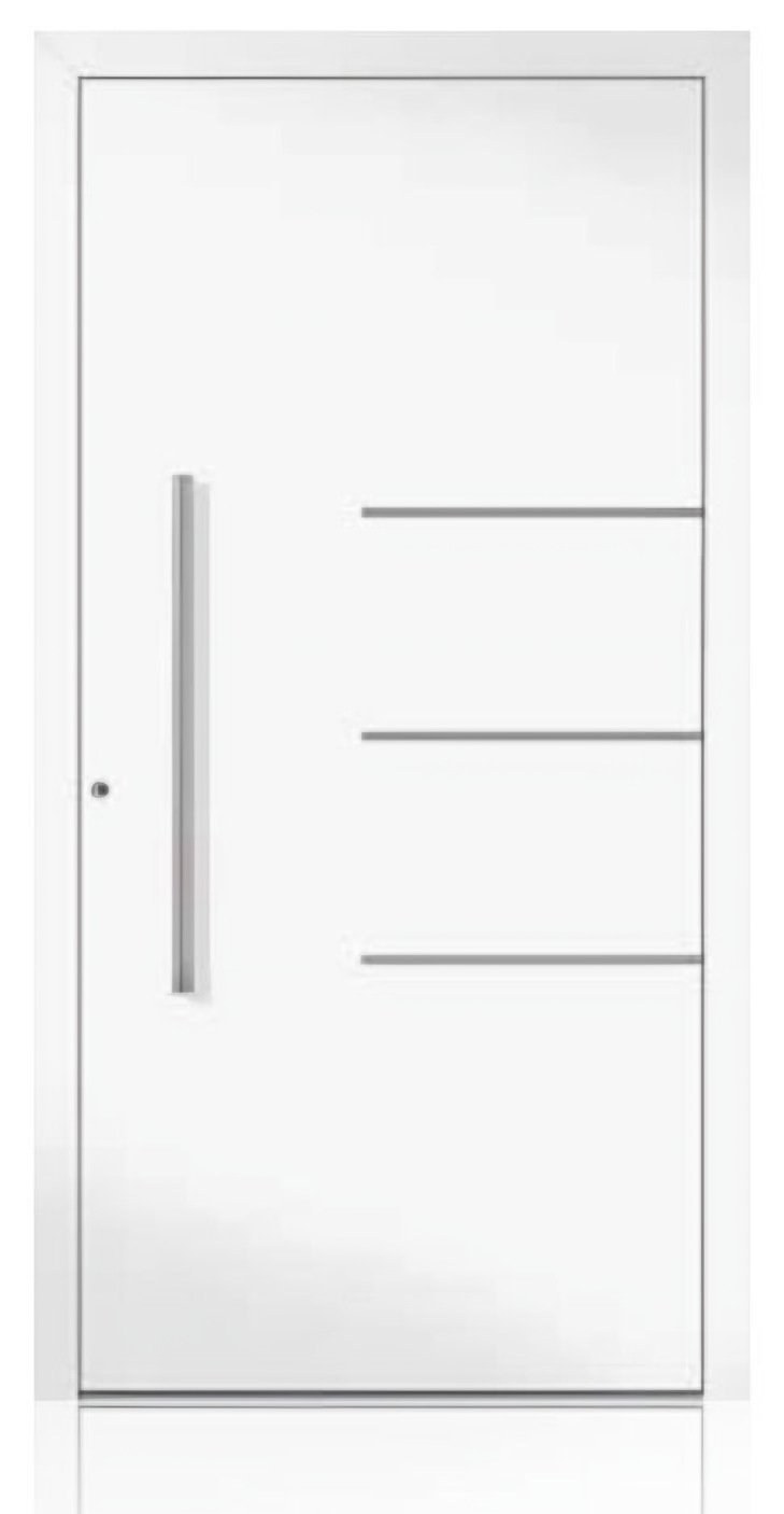 Usa de intrare din aluminiu Groke KAT 22681 alb — UE09HK48
