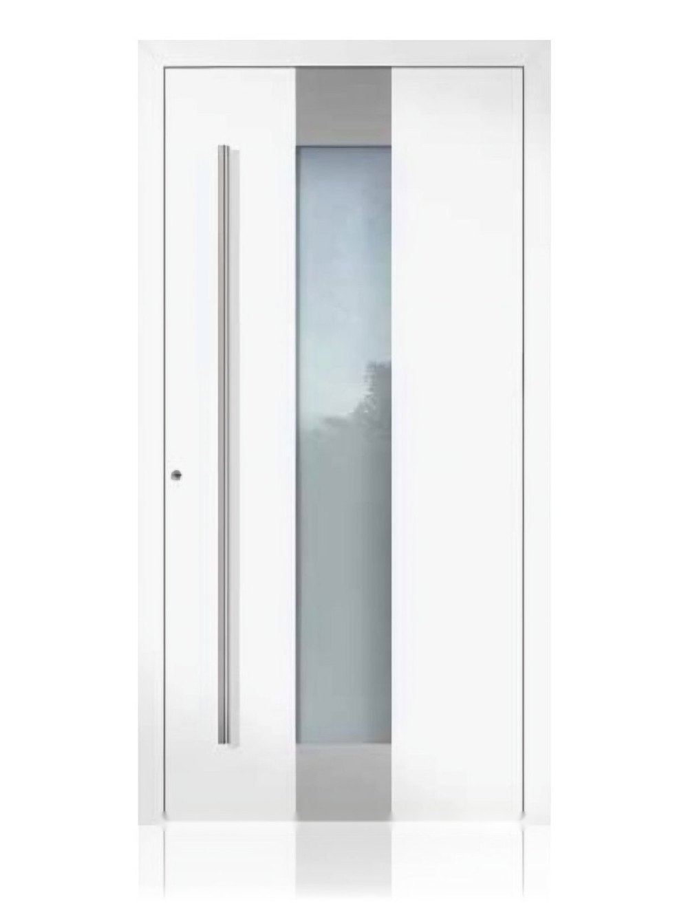Usa de intrare din aluminiu Groke KAT 22540 alb — UE09HK51