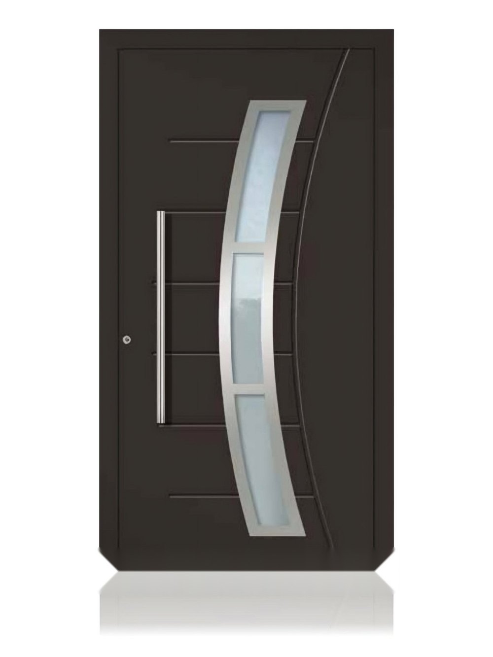 Usa de intrare din aluminiu Groke KAT 22630 maro — UE09HK56